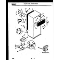 White-Westinghouse RT216PCD1 system and automatic defrost parts diagram