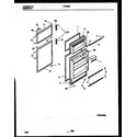 White-Westinghouse RT185NCW2 door parts diagram