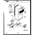 White-Westinghouse RT185NCW2 system and automatic defrost parts diagram