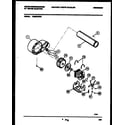 White-Westinghouse DE800ADW3 blower and drive parts diagram