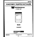 White-Westinghouse WDG546RBD0 null diagram