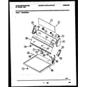 White-Westinghouse WDG546RBD0 console and control parts diagram