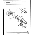 White-Westinghouse WDG546RBD0 blower and drive parts diagram