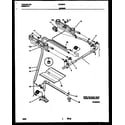 White-Westinghouse GF420RXW3 burner, manifold and gas control diagram