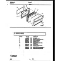 White-Westinghouse GF420RXW3 door parts diagram