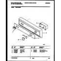 White-Westinghouse WDB212RBM0 console and control parts diagram
