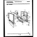 White-Westinghouse WDB212RBM0 door parts diagram
