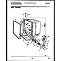 White-Westinghouse WDB212RBM0 tub and frame parts diagram