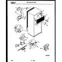 White-Westinghouse WRT18FGBD0 system and automatic defrost parts diagram