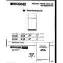 White-Westinghouse WRT13CGBD0 cover page diagram
