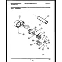 White-Westinghouse WDG846RBD0 blower and drive parts diagram