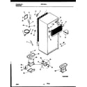 White-Westinghouse WRT18CVAY1 system and automatic defrost parts diagram