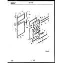 White-Westinghouse WRT17DRBD1 door parts diagram