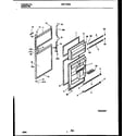 White-Westinghouse WRT17DRBD1 door parts diagram