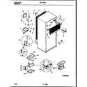 White-Westinghouse WRT17DRBD1 system and automatic defrost parts diagram