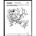 White-Westinghouse WDE646RBSW0 cabinet and component parts diagram