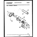White-Westinghouse WDE646RBSW0 blower and drive parts diagram
