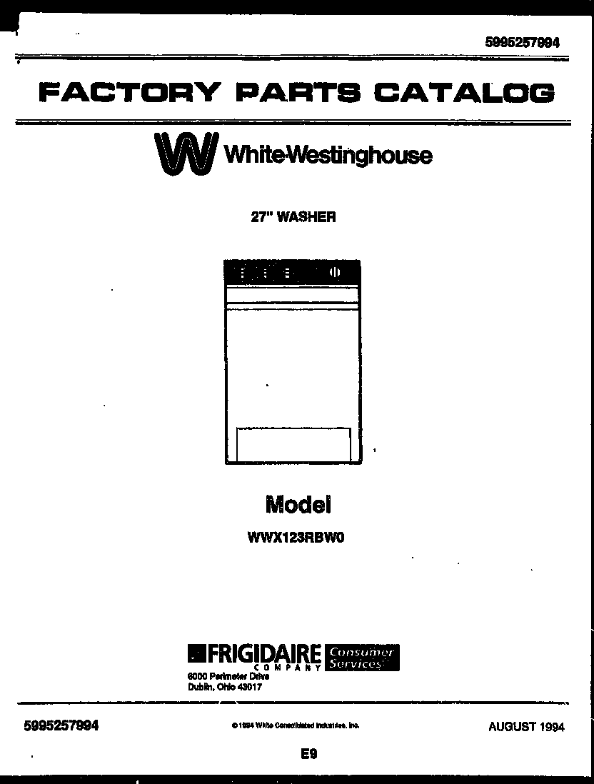 White-Westinghouse WWX123RBW0 null diagram