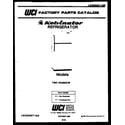 Kelvinator TSK160EN0W front cover diagram