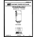 Kelvinator TGK160AN6F cover page diagram