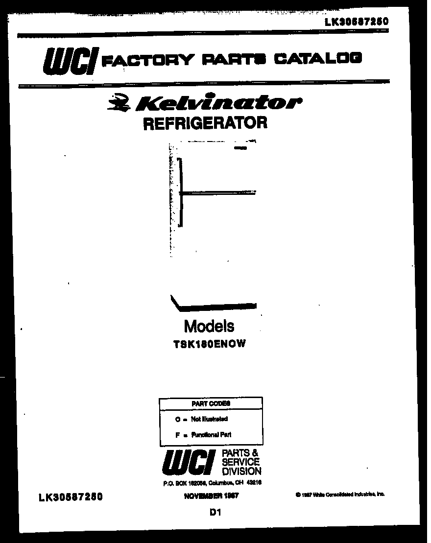 Kelvinator TSK180EN0F front cover diagram