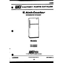 Kelvinator TPK140EN2T cover page diagram