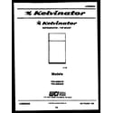 Kelvinator TPK180EN1F cover page diagram
