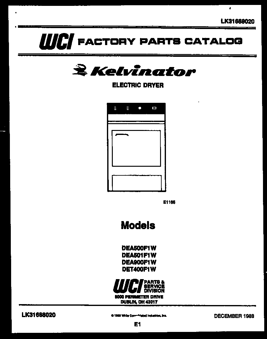 Kelvinator DEA500F1T null diagram
