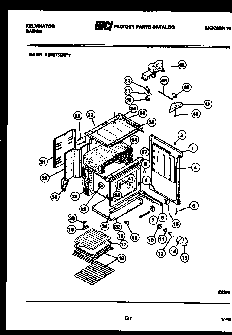 Kelvinator REP375GW1 body parts diagram