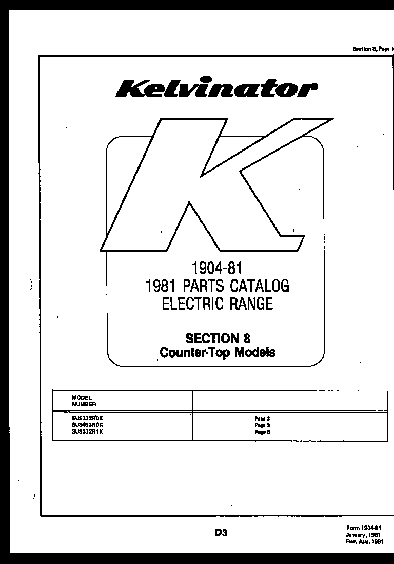 Kelvinator SSX130EM1F null diagram