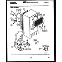 Kelvinator TPK140EN4F system and automatic defrost parts diagram