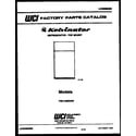 Kelvinator TSK140EN4F cover page diagram