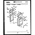 Kelvinator TPK160EN4D door parts diagram