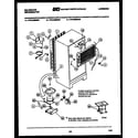 Kelvinator TPK160EN4D system and automatic defrost parts diagram