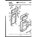 Kelvinator TAK170GN0F door parts diagram