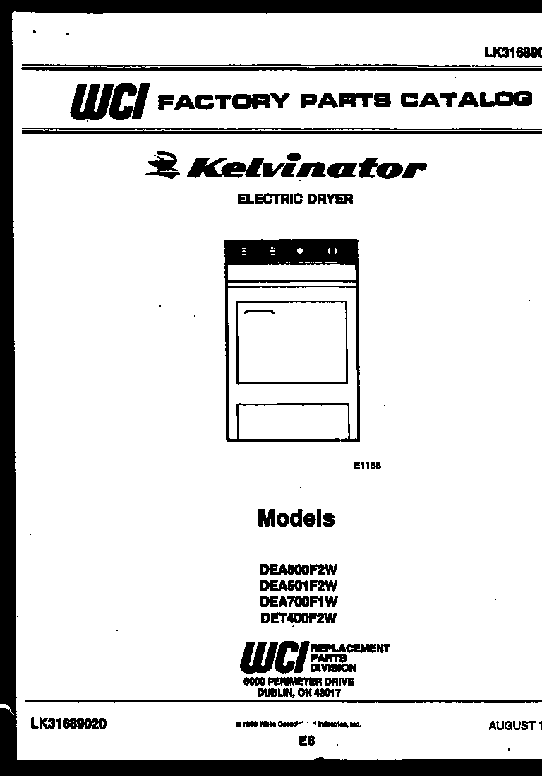 Kelvinator DEA501F2D null diagram