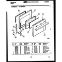 Kelvinator RER302CF1 door parts diagram