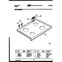 Kelvinator RER355GW0 cooktop parts diagram