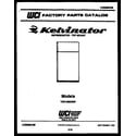 Kelvinator TGK180EN3W cover page diagram