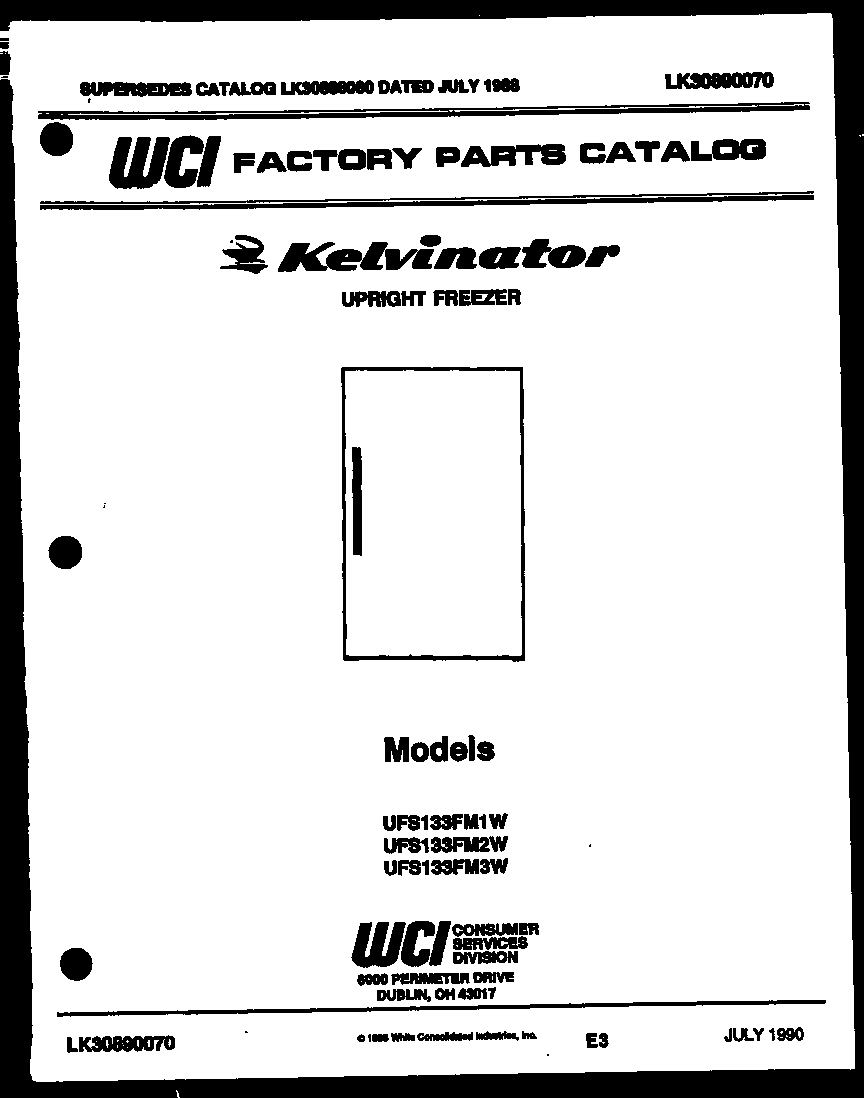 Kelvinator UFS133FM3W null diagram
