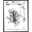 Kelvinator UFS101DM2W door parts diagram