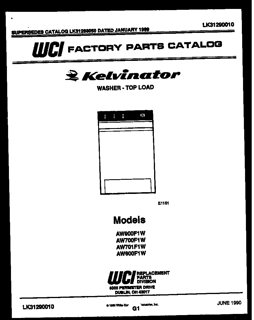 Kelvinator AW701F1W null diagram