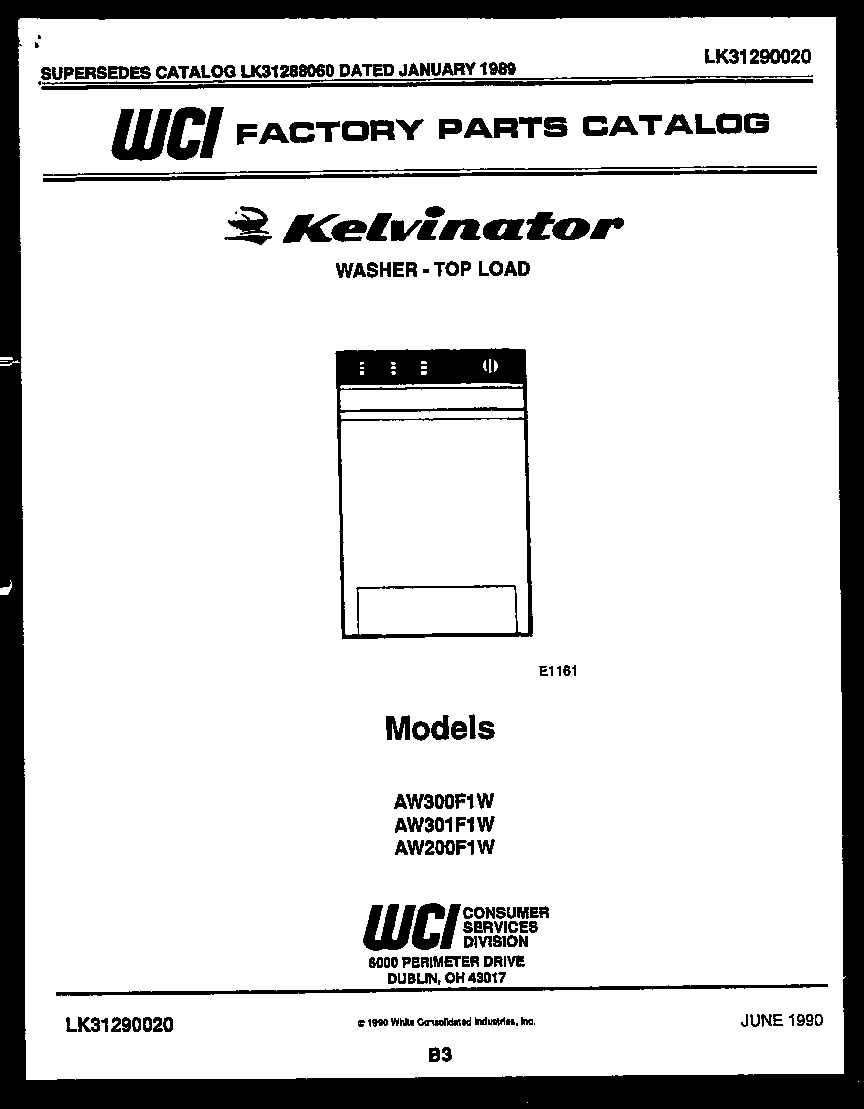 Kelvinator AW301F1T null diagram
