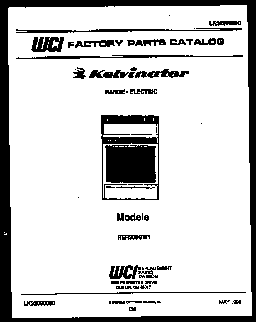 Kelvinator RER305GD1 cover diagram