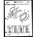 Kelvinator RER305CW2 door parts diagram