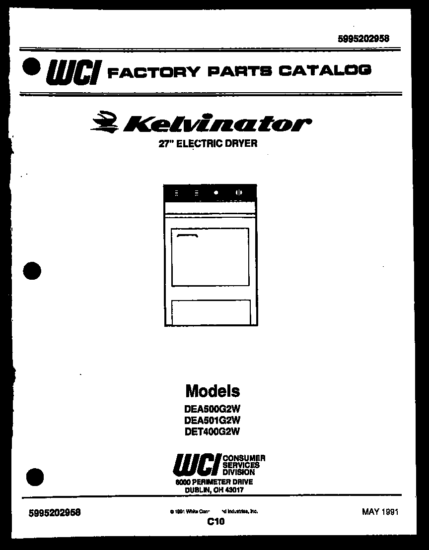 Kelvinator DEA501G2W null diagram
