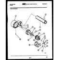 Kelvinator DES100FD2 motor and drive parts diagram