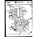 Kelvinator DEC300G1W cabinet and component parts diagram