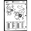 Kelvinator DEC300G1W motor and blower diagram