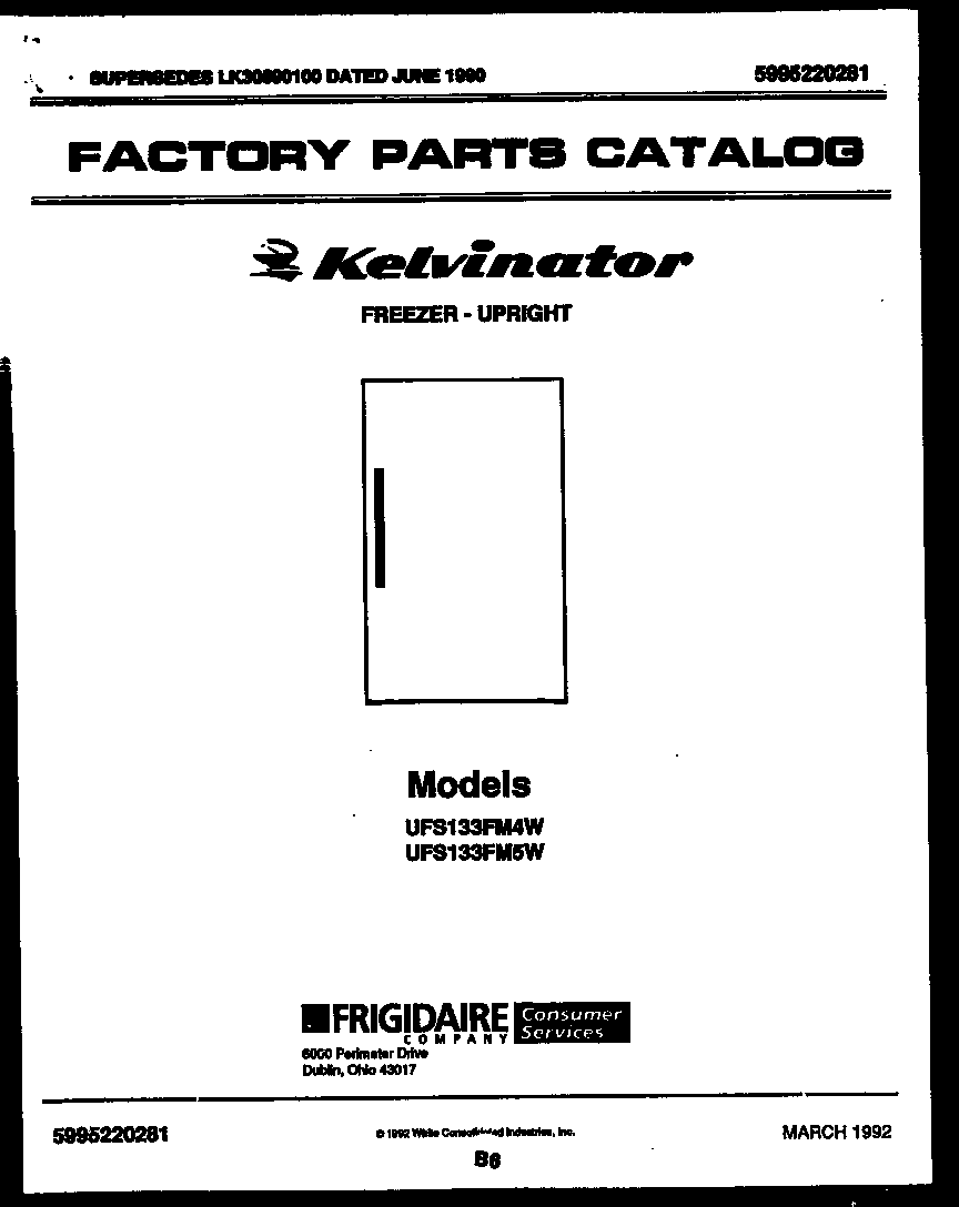 Kelvinator UFS133FM5W null diagram